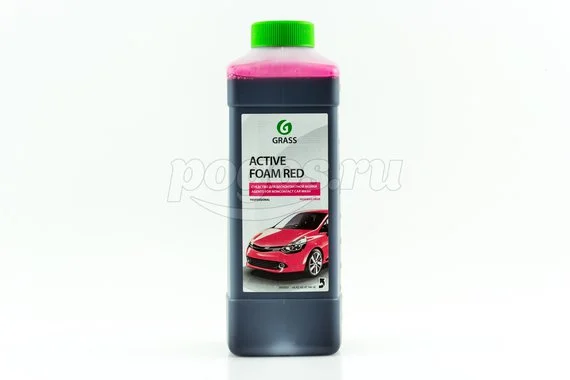 Автошампунь для бесконтактной мойки Active Foam Red 1кг GRASS