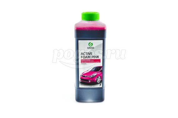 Автошампунь для бесконтактной мойки Active Foam Pink 1кг GRASS