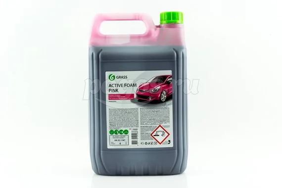 Автошампунь для бесконтактной мойки Active Foam Pink 6кг GRASS