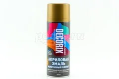 Эмаль акриловая "Молотковый эффект" 520мл золото DECORIX