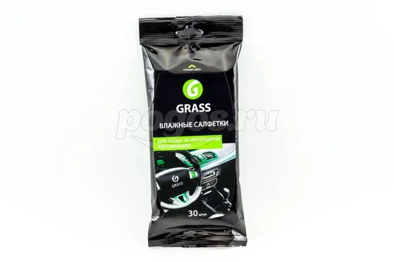 Влажные салфетки для ухода за интрерьером GRASS