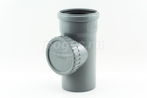 Ревизия PP d-110мм для внутренней канализации серый  OSTENDORF