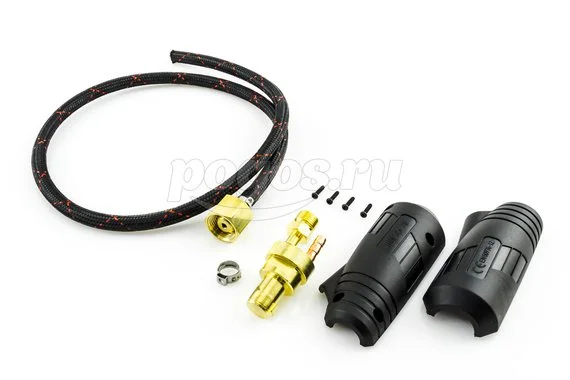 Разъем силовой TIG50 M12х1 L 0,6m-гайка AURORA 24695