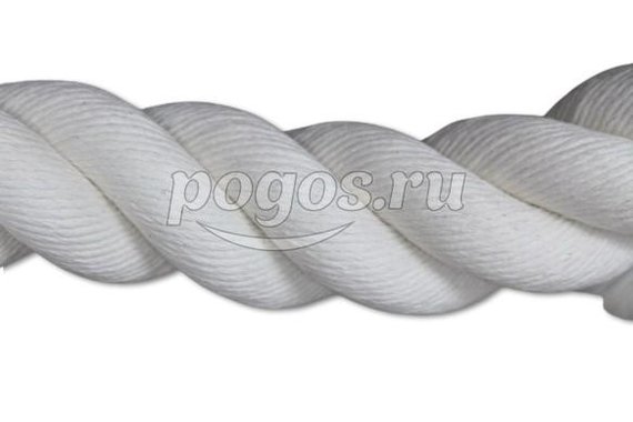 Канат хлопчатобумажный d-40мм 5600кгс 3-х прядный