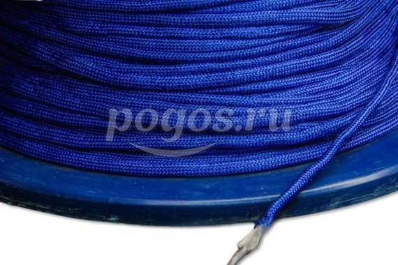 Шнур парашютный 250кг синий  Paracord 550