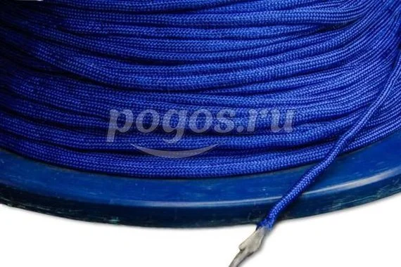 Шнур парашютный 250кг синий  Paracord 550