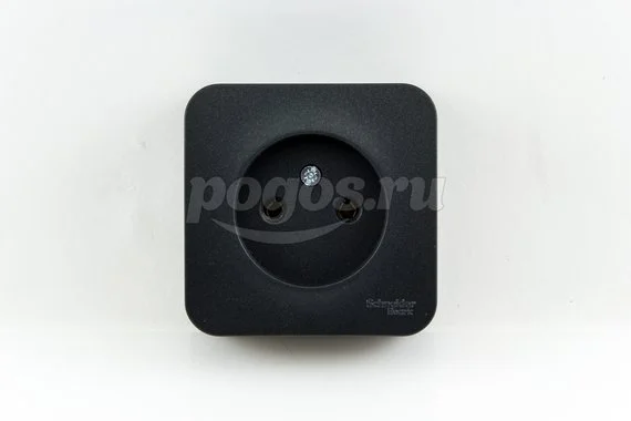 Розетка 1ая б/зк 16А 250В о/у антрацит Blanca  SCHNEIDER ELECTRIC