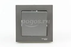 Выключатель 1кл 10А 250В с/у серебристый ATLASDESIGN  SCHNEIDER ELECTRIC