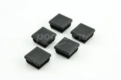 Заглушка для труб 30x30x1,5мм с ребрами, 5шт