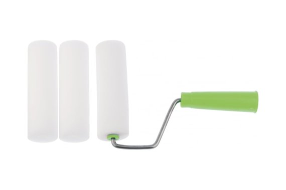 Набор валик "ПОРОЛОН" с ручкой + 2 шубки, 140мм  Сибртех