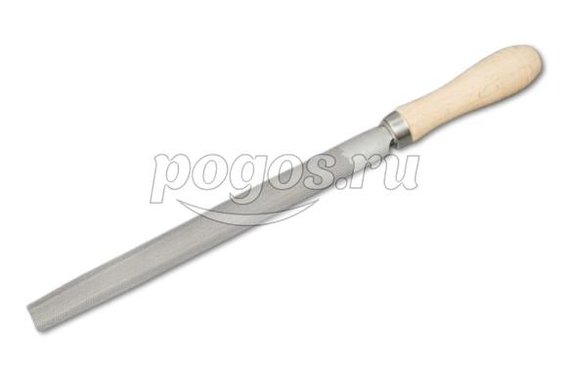 Напильник полукруглый 200мм ручка деревянная  ВИХРЬ