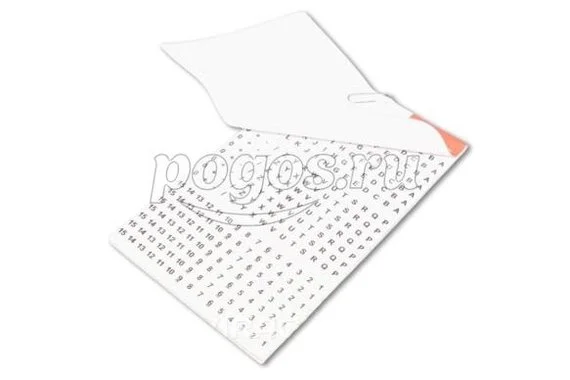 Маркер самоклеющийся МС-2 от 0 до 15, A - Z,+,-,/