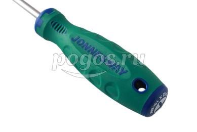 Отвертка крестовая PH2*100мм ANTI-SLIP GRIP  JONNESWAY