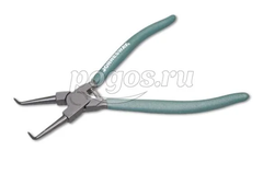 Щипцы для стопорных колец сжим загнутый 9"  JONNESWAY