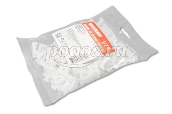 Площадка для крепления стяжки ПС-2 22*16мм (100шт) белая  REXANT /10/