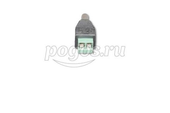Разъем питания штекер 2,1*5,5 с клеммной колодкой двухсекционный  REXANT /50/