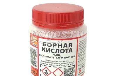 Кислота борная техническая банка ПЭ 0,25кг