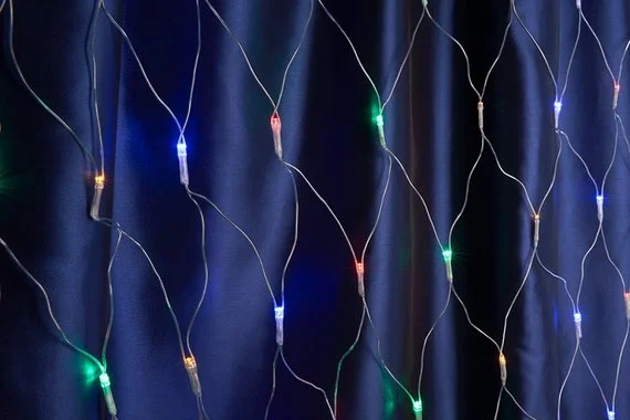 Гирлянда светодиодная "Сеть" 2,0*2,0м 240LED IP20 разноцветная  FERON