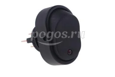 Выключатель клавишный  ф22 12V 20А ON-OFF овальный с индикатором