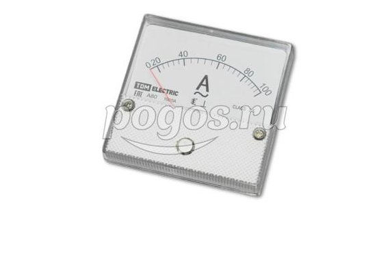 Амперметр А80Н 100А/5А-2,5, трансформаторного включения, (без поверки), TDM
