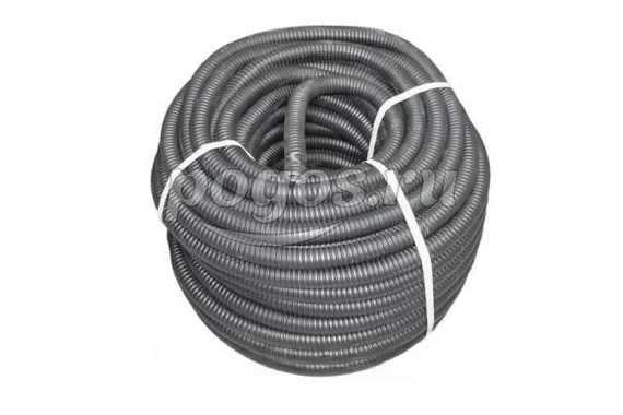 Металлорукав в ПВХ изоляции РЗ-ЦПнг-25 черный с протяжкой (бухта 50м)  ЗЭТАРУС