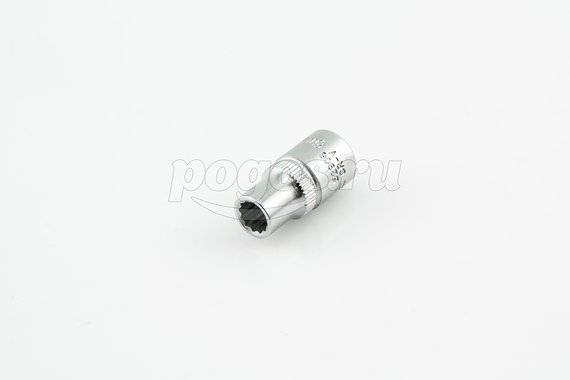 Головка торцевая 12-гранная 1/4"  6мм  FORCE