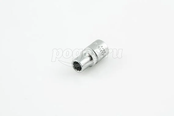 Головка торцевая 12-гранная 1/4"  6мм  FORCE