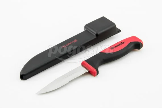 Нож рыбака 100мм, двухкомп. рукоятка, пластиковые ножны Fisherman's Dream large Kitchen  MATRIX /12/