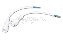 Соединительный кабель (4pin) герметичный (IP67) 4х0.75 мм² 300 V белый  REXANT