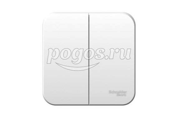 Выключатель 2кл 10А 250В о/у белый с изол.пластиной Blanca  SCHNEIDER ELECTRIC