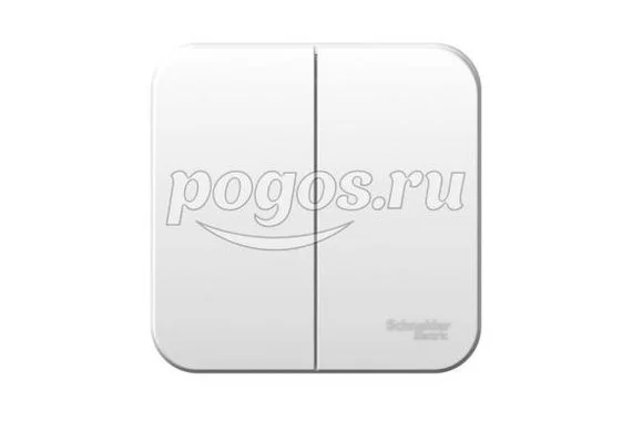Выключатель 2кл 10А 250В о/у белый с изол.пластиной Blanca  SCHNEIDER ELECTRIC