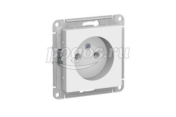 Розетка б/з 2P+E 16A Atlas Design белый, Schneider Electric