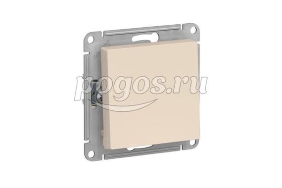 Выключатель 1-клавишный 10AX Atlas Design бежевый, Schneider Electric