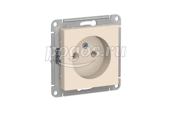 Розетка б/з 2P+E 16A Atlas Design бежевый, Schneider Electric