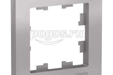 Рамка 1 пост Atlas Design алюминий  Schneider Electric