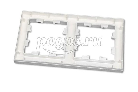 Рамка 2 поста Atlas Design алюминий  Schneider Electric