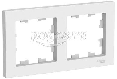 Рамка 2 поста Atlas Design белый  Schneider Electric