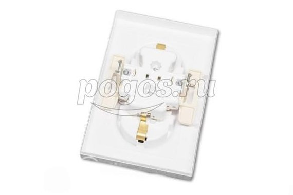 Розетка с/з 2*2P+E 16A в сборе Atlas Design белый  Schneider Electric