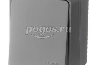 Выключатель 1-клавишный наруж. 10 AX IP54 AtlasDesign Profi54 антрацит  Schneider Electric