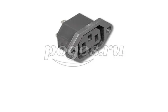 Гнездо сетевое АС корпусное 3Pin 250V 10A  REXANT