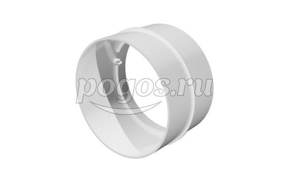Соединитель круглых каналов для вытяжки d-150мм. без клап.  ЭРА
