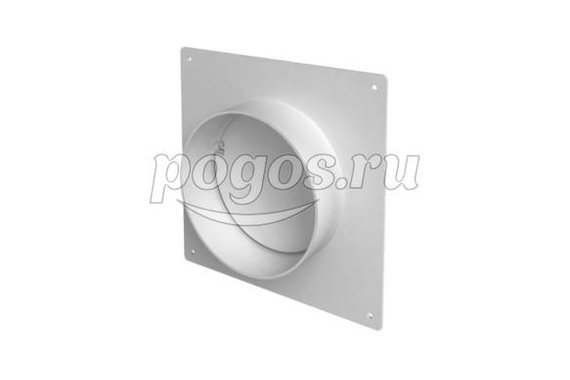 Соединитель круглых каналов с накладной пластиной и обратным клапаном, D100  ЭРА