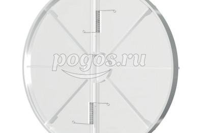 Клапан от обратной тяги d-125мм пластик  ЭРА