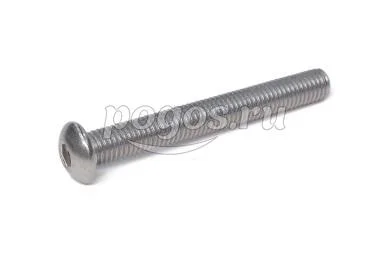 Винт полукруглая головка М10* 80 с внутренним шестигранников нерж А2  ИСО 7380-1