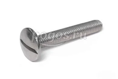 Винт с расширенной полукруглой головкой М8* 50 прямой шлиц нерж А2 ART 9056