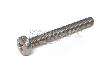 Винт полукруглая головка М 6 *50 крестовой шлиц нерж А2 DIN 7985
