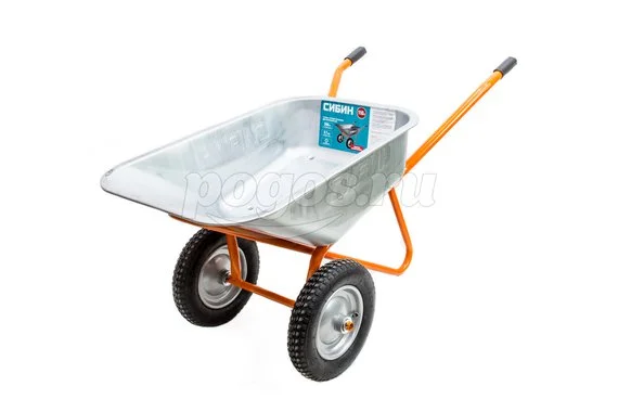 Тачка 200кг/110л 2 колеса оцинкованная СИБИН