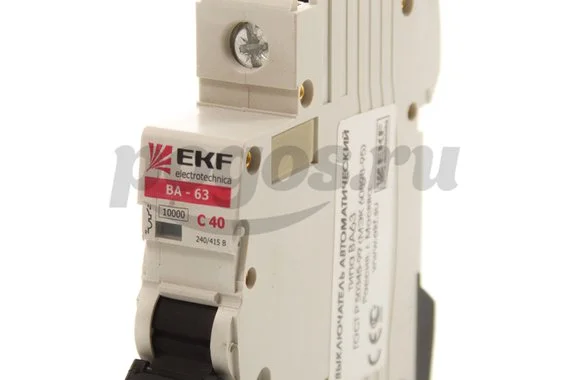 Выключатель автоматический ВА63 1п С40А EKF