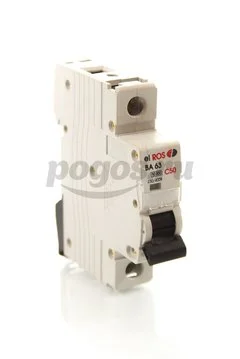 Автоматический выключатель ВА63 220В, 1п С50А, ELROS 