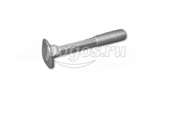Болт М12* 80 мебельный цинк DIN 603